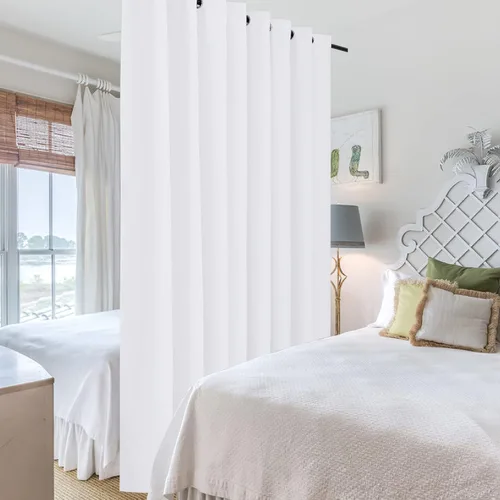 Miniatura 65 de RYB HOME - Cortinas extralargas de privacidad, para bloquear luz, de techo a suelo, para comedor, oficina, sala de estar, cine en casa, patio, 8.3