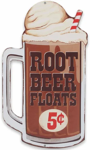 Letrero de metal con diseño de raíz de cerveza, diseño vintage de raíz de cerveza, para decoración de cocina o hogar
