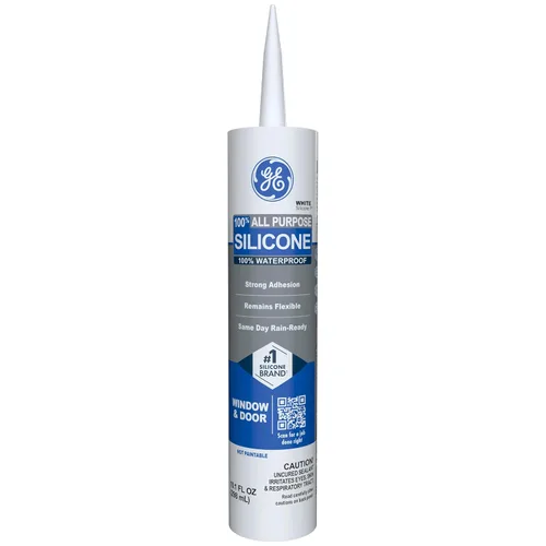 Miniatura 13 de GE Calafateo de silicona multiusos, transparente, cartucho de 10 onzas líquidas, paquete de 12 – Sellador de silicona 100% impermeable, adherencia