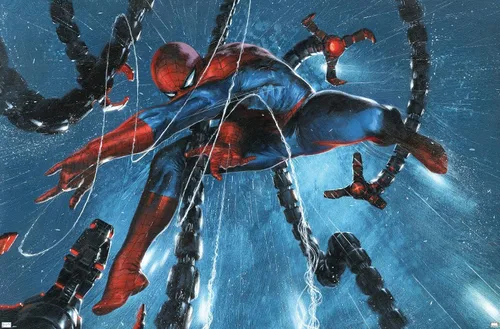 Miniatura 9 de Trends International Marvel Comics-Spider-Man, Doctor Octopus-Rain Cover Póster de pared, 14.725 x 22.375 pulgadas, versión enmarcada de madera