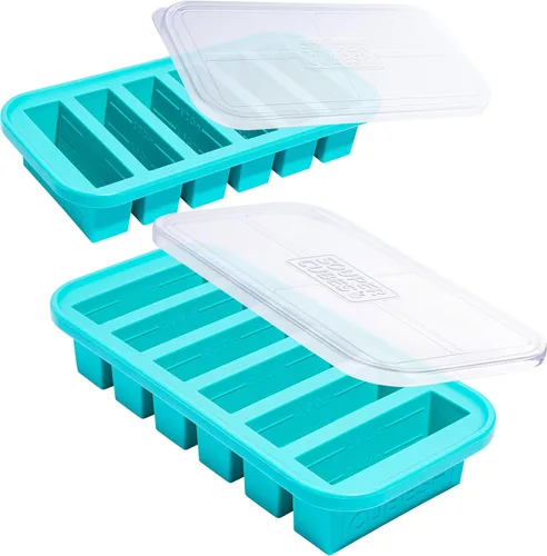 Miniatura 12 de Souper Cubes - Molde de silicona para congelador de 1/2 taza, perfecto para almacenar sopas, salsas, jugos, postres, preparación de batidos y más