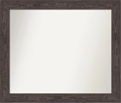 Miniatura 390 de Amanti Art Espejo personalizado, espejo de baño negro puente, espejo de pared o espejo de tocador de baño sobre el fregadero (26 x 26 pulgadas)