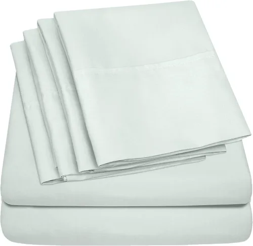 Miniatura 51 de Sábanas de cama tamaño California King – 6 piezas 1500 Supreme Collection Juego de sábanas de microfibra cepillada fina con bolsillos profundos Aqua