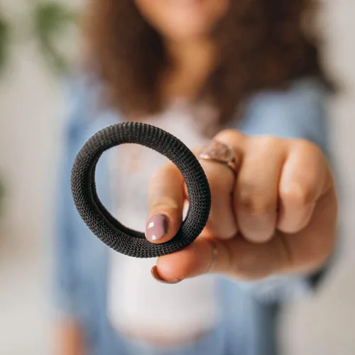 Miniatura 4 de Burlybands Lazos Grandes para Cabello para Cabello Grueso, Pesado o Rizado - Antideslizantes, Sin Daño, Coleteros Sin Costuras para Cola de Caballo