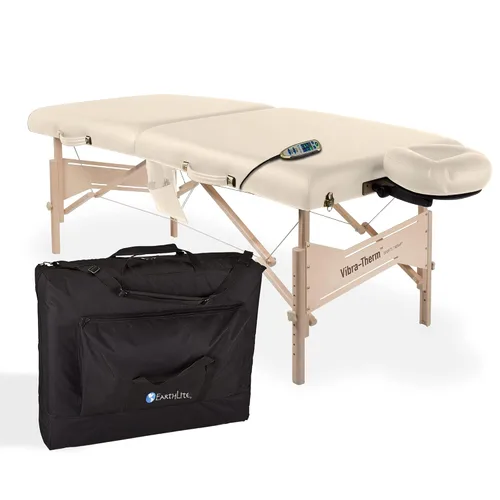 Miniatura 6 de EarthLite Mesa de terapia deportiva Vibra-Therm - Vibración y calor integrados, recuperación y calentamiento mejorados, paquete completo, Negro
