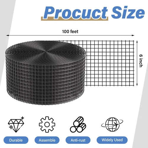 Miniatura 3 de Protector de Paneles Solares contra Pájaros, Kit de Rollo de Malla Protectora contra Animales de 6 pulgadas x 100 pies para Red de Protección