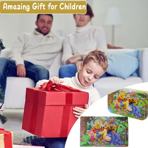 Miniatura 7 de Rompecabezas de 60 piezas para niños de 4 a 8 años, rompecabezas de fiesta de animales de oso, juego familiar, juguete de presión reducida, regalo