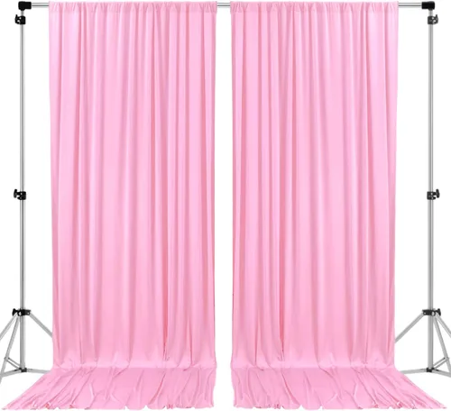 Miniatura 30 de AK TRADING CO. Cortinas de telón de fondo de poliéster IFR de 10 pies x 8 pies con bolsillos para varillas - Cortinas para decoración de ventana