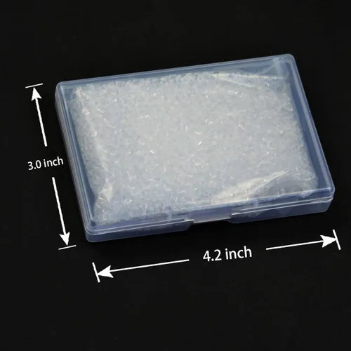 Miniatura 3 de Perlas de pegamento de queratina italiana de 1.76 oz, gránulos de pegamento de queratina de fusión transparente para extensiones de cabello