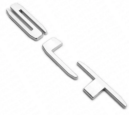 Miniatura 2 de 1 Pieza Emblema Logo SLT Compuerta Trasera Sierra 19-21 Placa Identificación Camioneta Repuesto para SLT (Cromo)