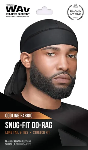 Miniatura 2 de WavEnforcer 106 Snug Fit Do-Rag, color negro