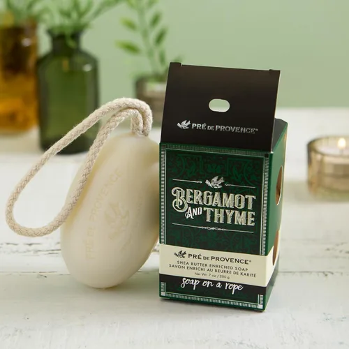 Miniatura 5 de Pre de Provence Bergamot & Thyme - Colección de fragancias para hombre, jabón en una cuerda, 7.05 oz