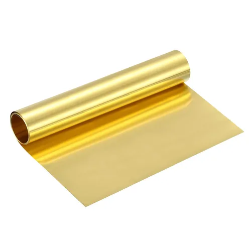 Miniatura 72 de uxcell Rollo de lámina de latón, 40 x 2 x 0.016 pulgadas, rollo de lámina de latón intermitente de metal para manualidades, reparaciones