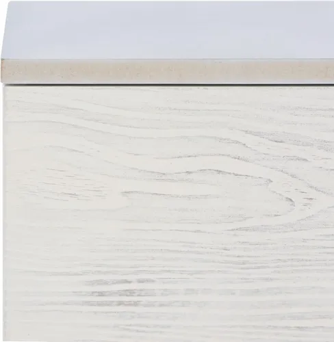 Miniatura 4 de SAFAVIEH Genevieve - Soporte de TV para pantalla plana de hasta 65 pulgadas, acabado lavado gris y blanco, gabinete de almacenamiento moderno