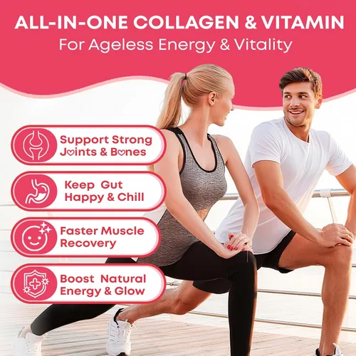 Miniatura 3 de Gomitas de péptido de colágeno para mujeres y hombres, sin azúcar, colágeno hidrolizado con biotina para cabello, piel, uñas y digestión, proteína