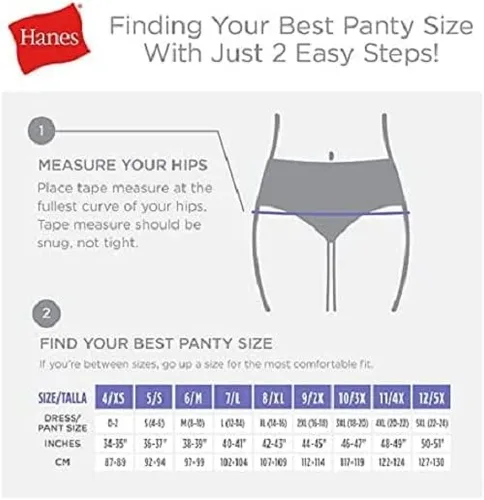 Miniatura 5 de Hanes Womens Stretch Panties Moisture-Wicking Cotton Underwear 10-Pack Colors May Vary