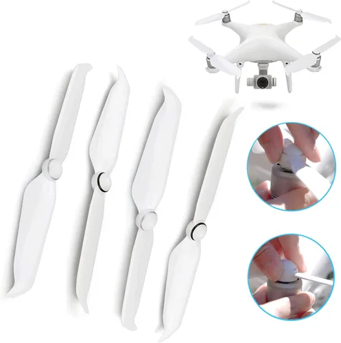 Miniatura 8 de 4 hélices de bajo ruido de liberación rápida compatibles con DJI Phantom 4 Series/Phantom 4 Pro/Pro+ V2.0/Phantom 4 Advanced