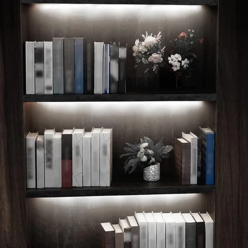 Miniatura 8 de Kit de iluminación LED para debajo del gabinete para gabinetes de cocina, mostrador, estantería, estantería, armario. 6 tiras de luz LED de 12