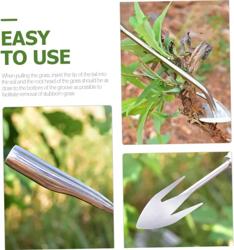 Miniatura 2 de HANABASS Herramienta de desbrozadora portátil, extractor de jardín multifunción para una fácil extracción de raíces y desarraigo, diseño ligero