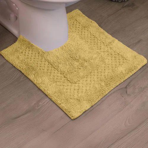 Miniatura 106 de Home Weavers Classy - Juego de alfombras de baño 100 % algodón, decoración de baño, lavable, extrasuave y absorbente, tapete de cocina, juego de Aqua