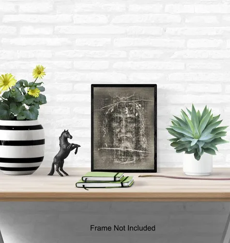 Miniatura 5 de Decoración de pared de Jesús - Jesucristo - Imagen de la Sábana Santa de Turín - Arte de pared con foto - Regalos católicos, decoración religiosa