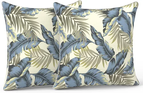 Miniatura 44 de LVTXIII Juego de 2 almohadas lumbares para patio, 12 x 20 pulgadas, resistentes a la decoloración, para exteriores con interiores, cojines lumbares