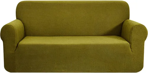 Miniatura 14 de CHUN YI - Funda elástica de 1 pieza para sillón grande, funda protectora suave de Jacquard con elastano, detalle de cuadros y parte inferior