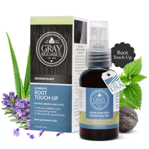 Miniatura 7 de Spray de retoque de raíces de cabello DIY de 20 minutos, cobertura de canas veganas semipermanentes para hombres y mujeres, tinte de color de Marrón