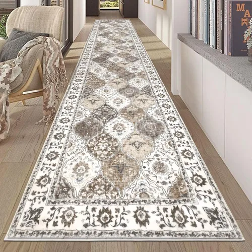 Miniatura 57 de HEBE Alfombra Pasillo 2'x10' Lavable Vintage Desgastada Alfombras de Área Antideslizante Alfombra de Lavandería Boho Alfombras de Piso para Pasillos