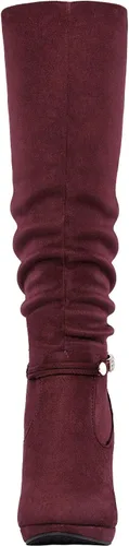 Miniatura 4 de DREAM PAIRS - Botas de tacón alto con plataforma, a la rodilla, para mujer