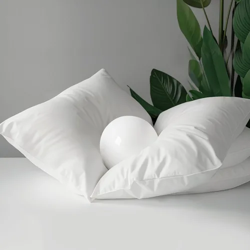Miniatura 3 de Farm to Home Juego de 2 almohadas 100% algodón orgánico de plumón alternativo, tamaño King, colección de hotel de lujo, tamaño mediano, suave