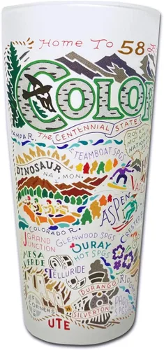 Miniatura 18 de Catstudio Vaso para beber, vaso de vidrio esmerilado Nevada para cocina, vasos para beber, vaso de 15 onzas apto para lavavajillas, para amantes
