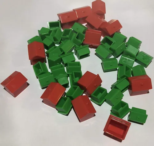 Miniatura 2 de Monopoly - Paquete de repuesto para hoteles y casas con dados