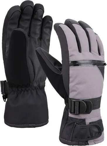 Miniatura 3 de ANDORRA Guantes de esquí con pantalla táctil para hombre con bolsillo con cremallera