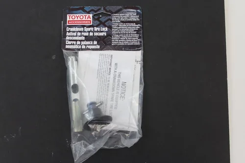 Miniatura 3 de Genuine Toyota Accessories PT276-34071 - Cerradura de neumático de repuesto para modelos seleccionados de Tacoma y Tundra, color plateado