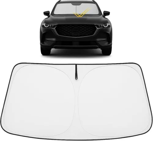 Miniatura 100 de Proadsy Parasol para parabrisas actualizado 2025, ajuste personalizado Dodge RAM 1500 2Dr 2019-2024 2025, 4 capas, plegable, protector de parasol