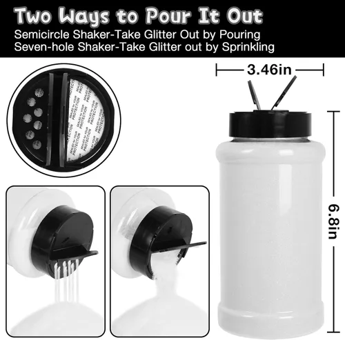 Miniatura 3 de Purpurina blanca ultrafina, 16 oz (1 lb), purpurina fina para manualidades de resina, uñas, vasos, slime, cosméticos y decoración de festivales