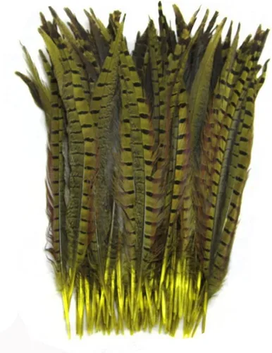 Miniatura 2 de CENFRY Decoración de plumas de faisán natural, 12-14 pulgadas, paquete de 10 (azul)