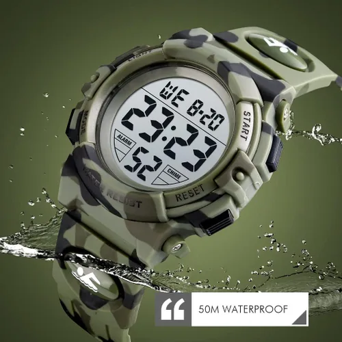 Miniatura 5 de Dayllon Kids Digital Watch Outdoor Sports 50M Waterproof Electronic Watches Alarm Clock 1224 H Stopwatch Calendar Boy Girl Wristwatch
