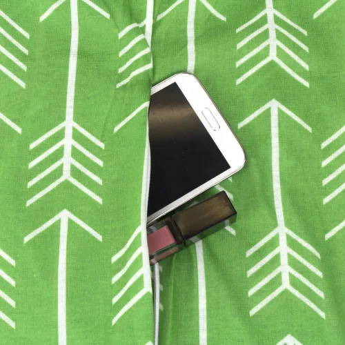 Miniatura 4 de Bufanda infinita con patrón de flecha con bolsillo oculto con cremallera para almacenar teléfono, llaves y cartera