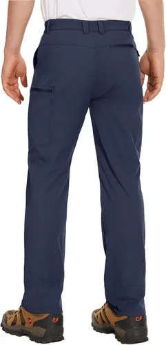 Miniatura 2 de MAGCOMSEN Pantalones de senderismo para hombre, 6 bolsillos, resistentes al agua, pantalones de trabajo de pesca Ripstop, ligeros, de secado rápido