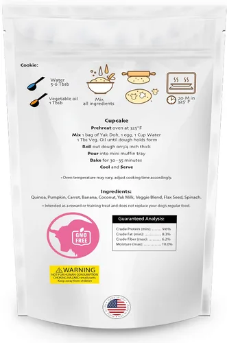Miniatura 2 de Yak Doh 4oz - Masa de galletas de leche de yak/vaca para perros
