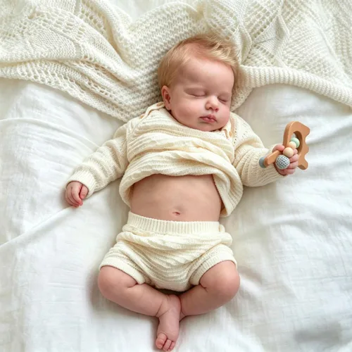 Miniatura 2 de Anano Muñecas Reborn de silicona de cuerpo completo para niño de 20 pulgadas, muñeca de bebé realista de silicona suave, tamaño real, bebés recién