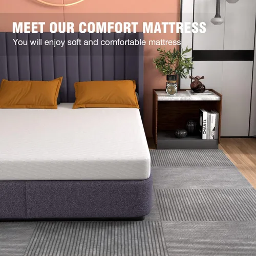 Miniatura 3 de PayLessHere Colchón de espuma viscoelástica de gel completo de 5 pulgadas, sin fibra de vidrio, cama en una caja, certificado CertiPUR-US, sueño