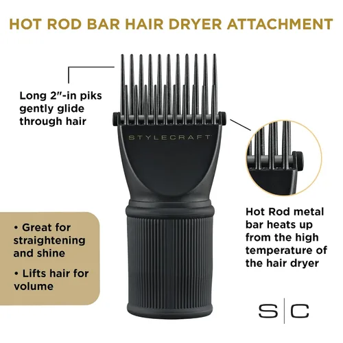 Miniatura 3 de StyleCraft Accesorio difusor profesional para secador de pelo, se adapta a la mayoría de secadores de pelo