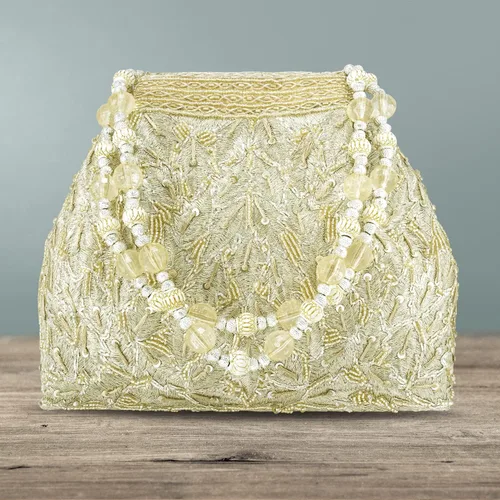 Miniatura 6 de Bolsas indias Potli para mujer, bolso de noche embrague étnico para novia