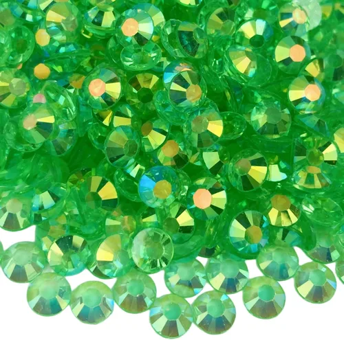 Miniatura 7 de Diamantes de imitación de resina con parte trasera plana, 10000 diamantes de imitación redondos de resina AB de 0.118 pulgadas para ropa, botellas