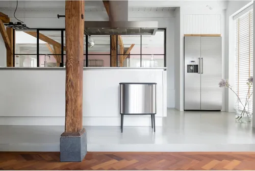 Miniatura 9 de Brabantia Bo Cubo de basura - 1 cubo interior de 9.5 galones (acero mate FPP) cubo de basura para residuos/reciclaje, compartimento extraíble +