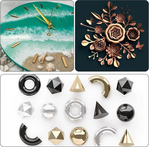 Miniatura 7 de Polvo de pigmento metálico para resina epoxi, cobre/plata/oro/negro/perla blanca en polvo, tinte de mica real fina para Kintsugi, artes de pintura