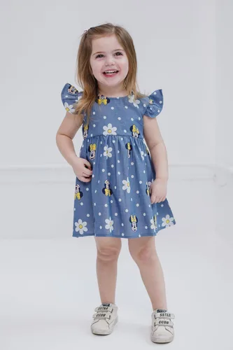 Miniatura 6 de Disney Vestido de falda con carril floral chambray para recién nacido hasta niños grandes (0-3 meses - 14-16)